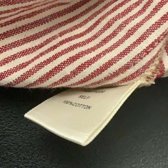 Skies are Blue red stripe off the shoulder blouse. Size S - Picture 5 of 5